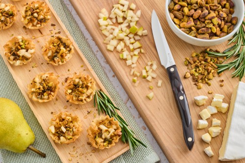Warm Brie and Pear Tartlets