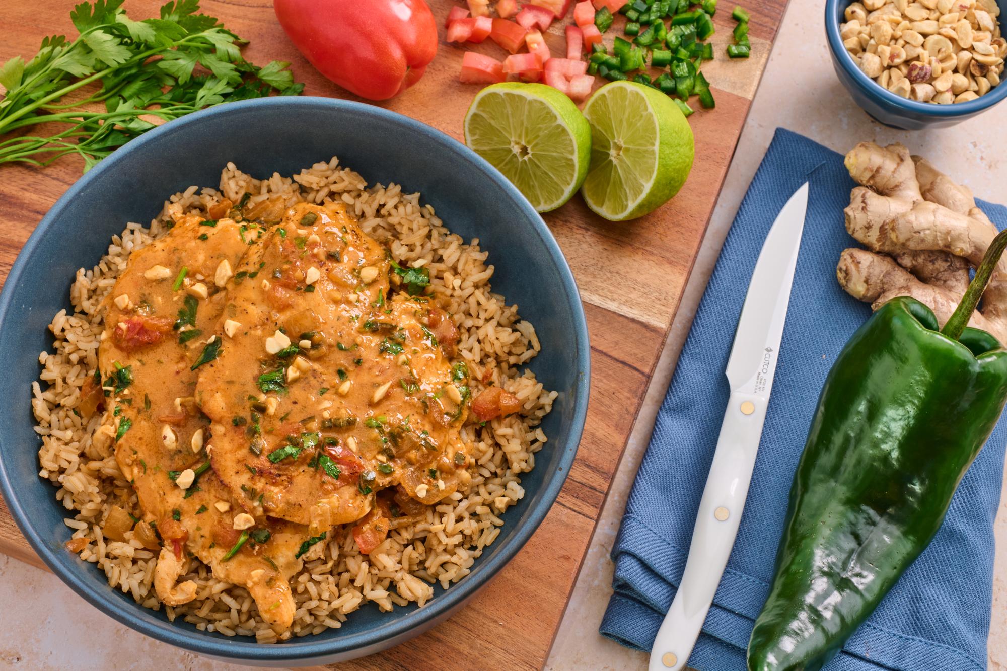 One Skillet Coconut-Lime Chicken
