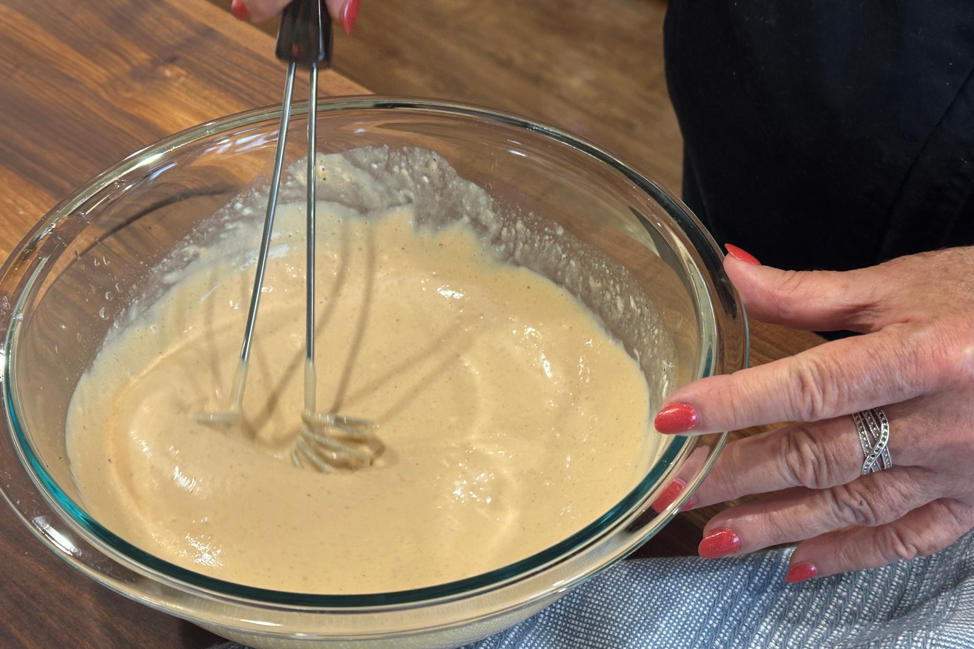Mixing sauce ingredients together using Mix-Stir