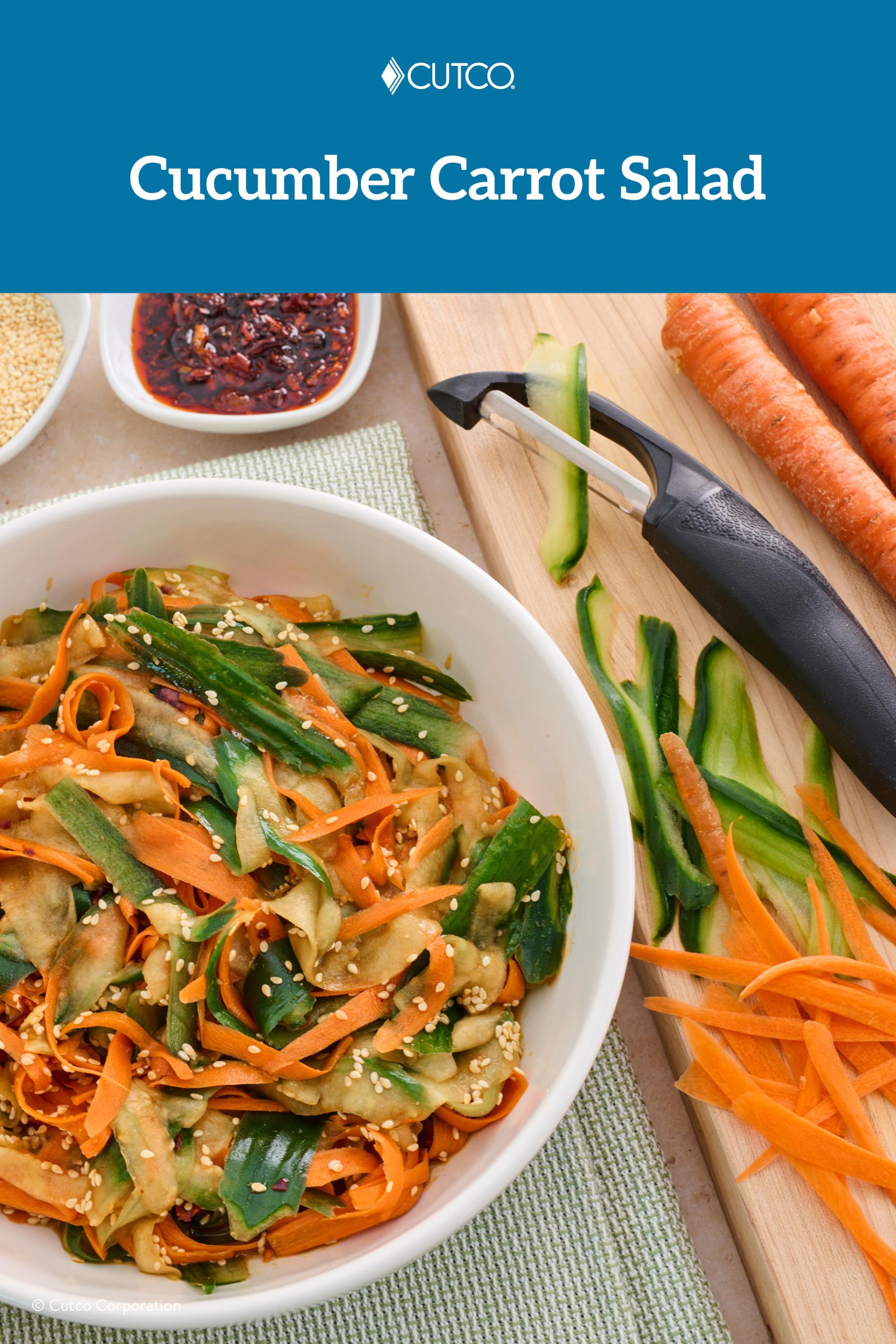 Image showcasing Cucumber Carrot Salad