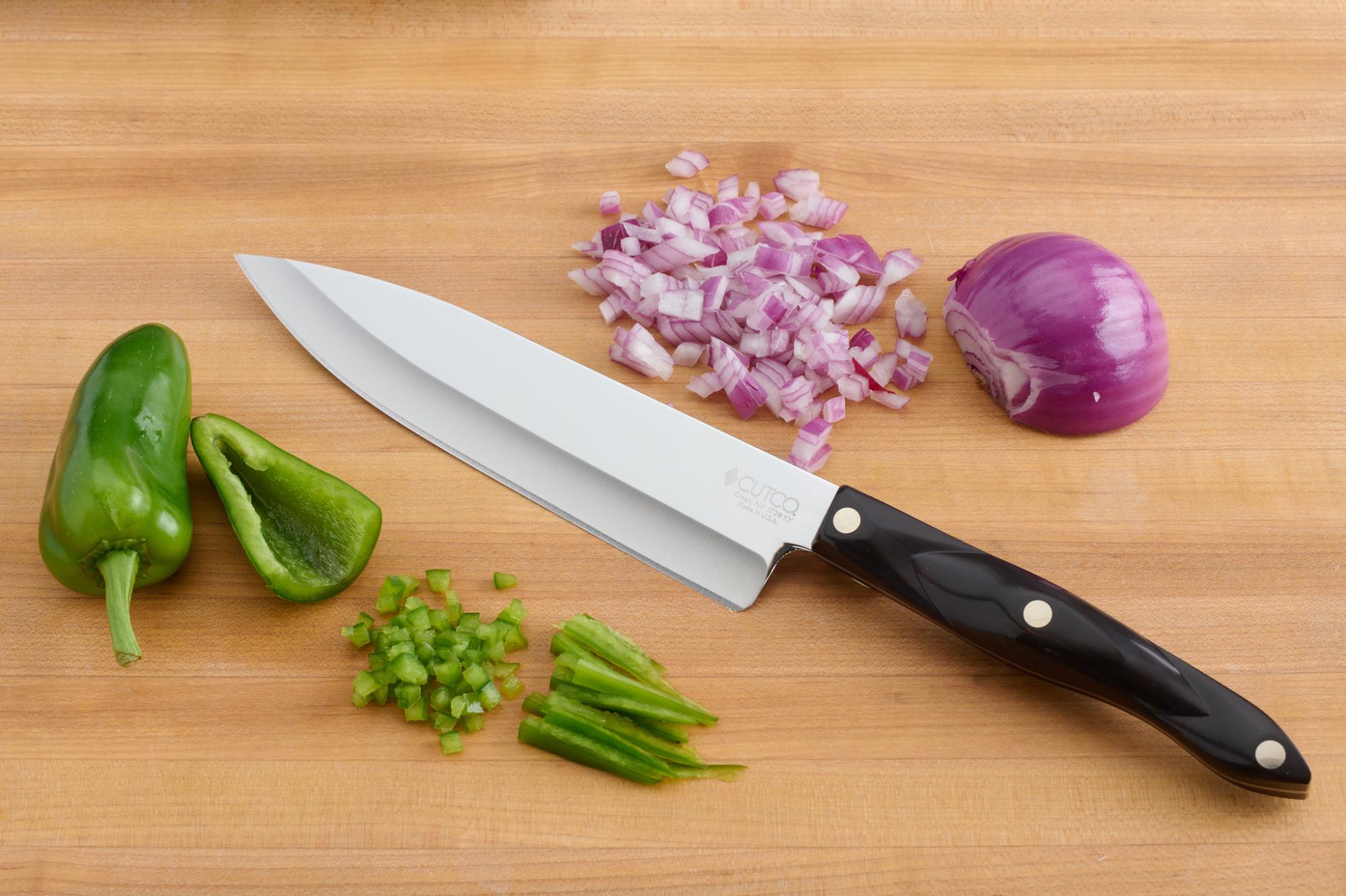 Diced onion and jalapeño with Petite Chef