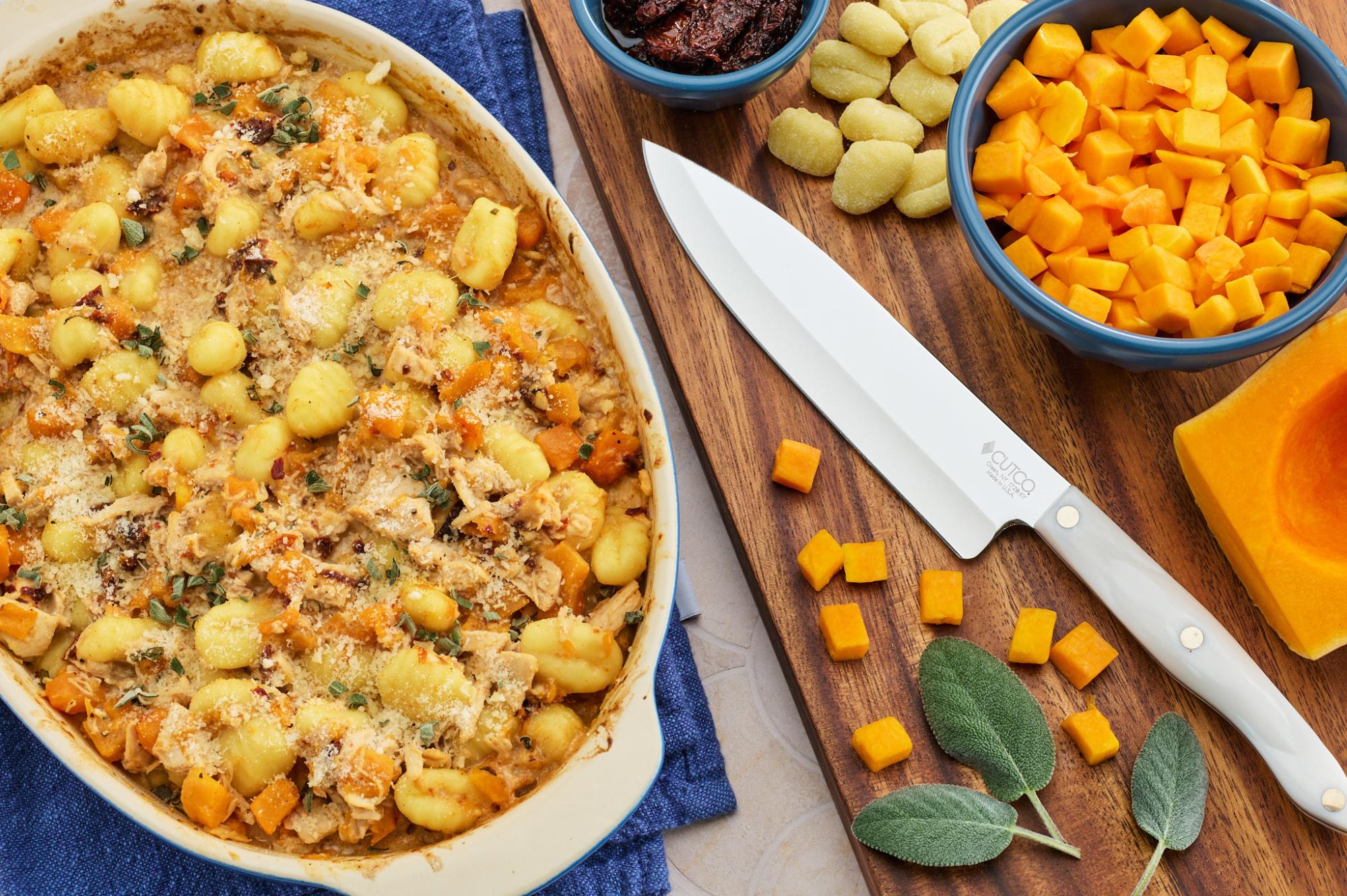 Gnocchi, Chicken and Butternut Squash Bake