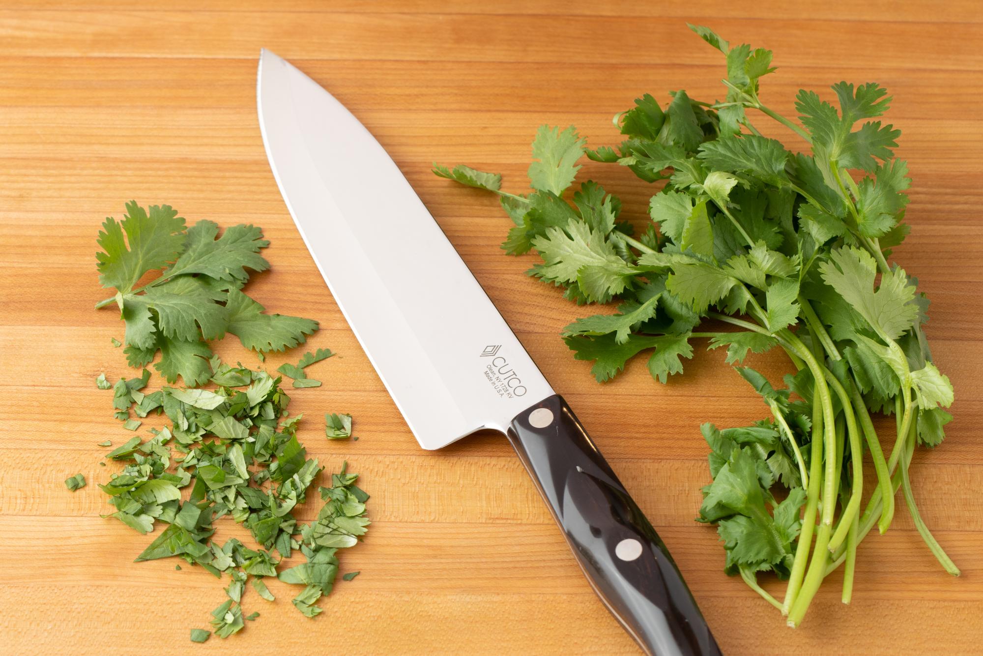 chop basil