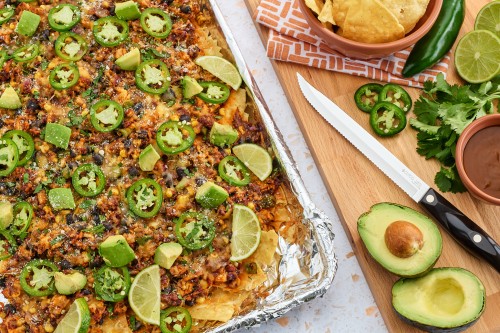 Chicken and Black Bean Nachos