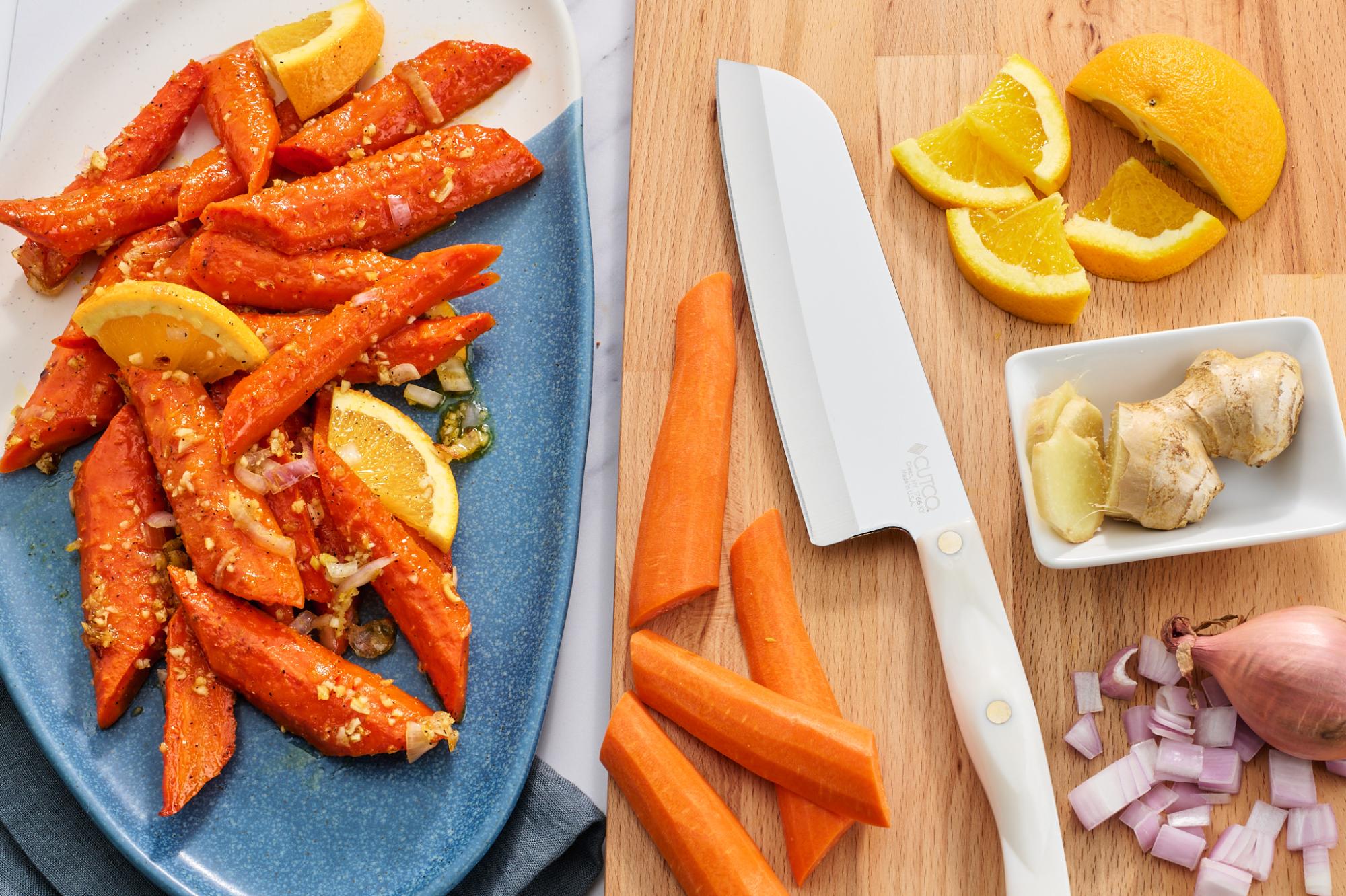 Honey Ginger Roasted Carrots