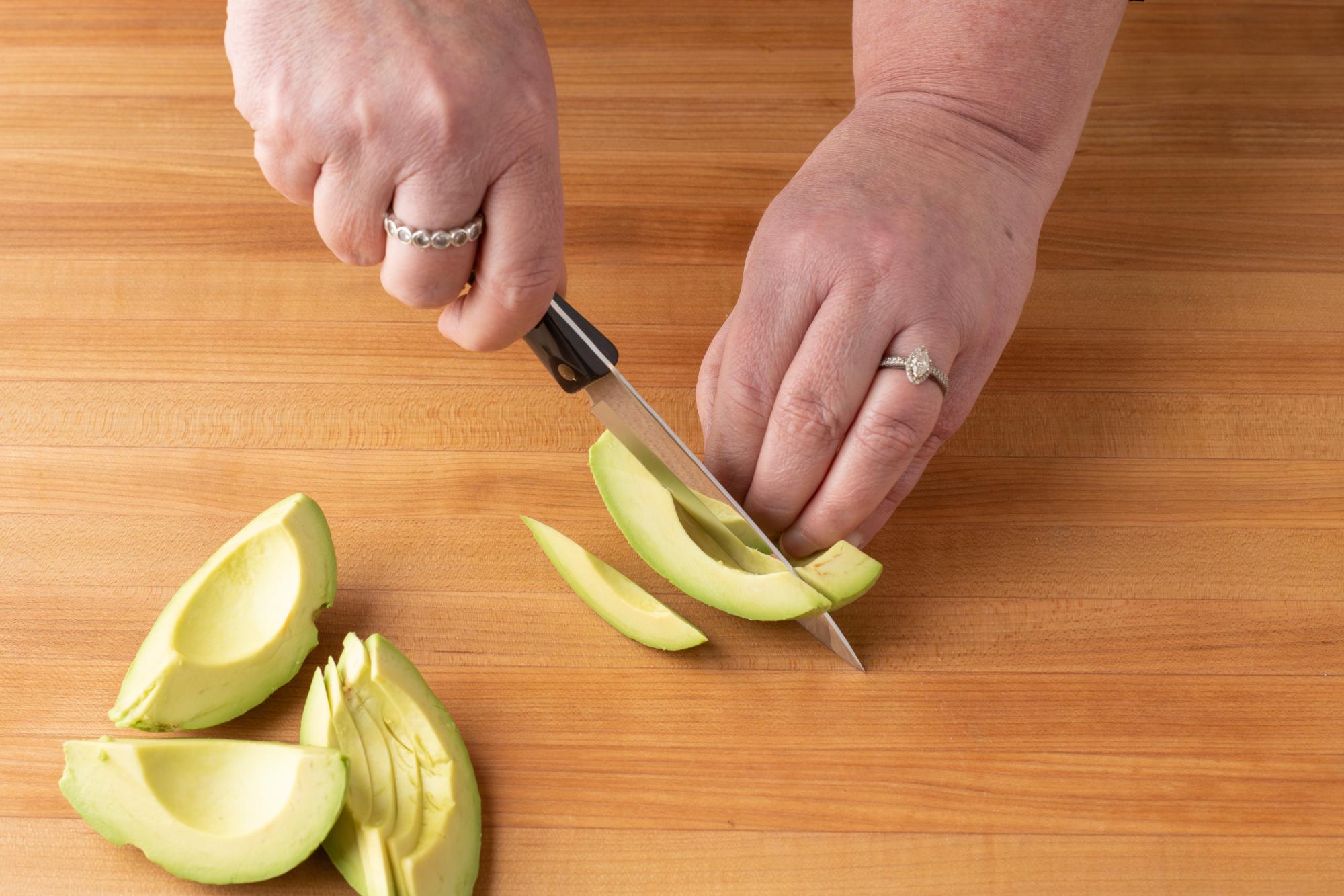cutting avocado