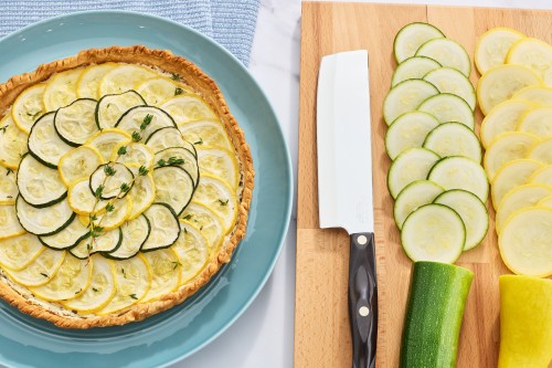 Yellow Squash and Zucchini Tart