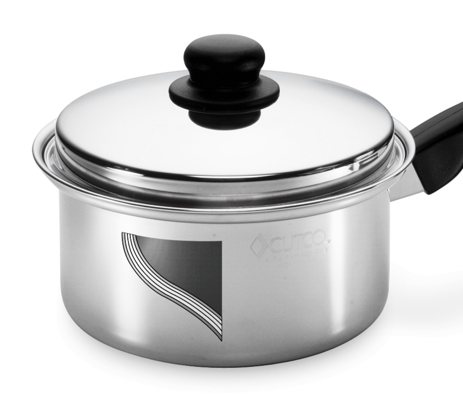 304 Stainless Steel Pot with Glass Lid, Stay Cool Handle, Non