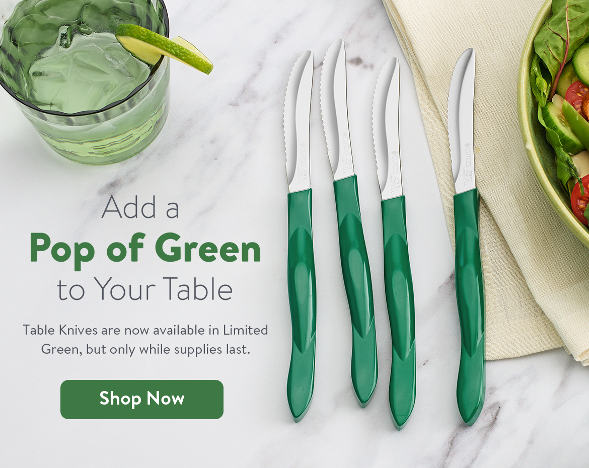 Green Table Knives