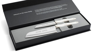 2 Products in Gift Box - Santoku-Style Trimmer, 7" Santoku,