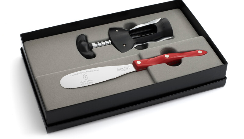 Closeup of 2-Pc. Entertaining Set in handle option R