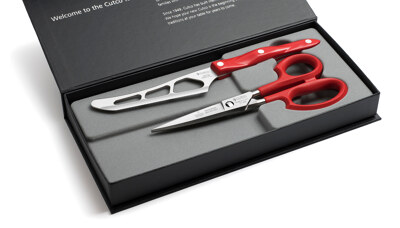 2 Products in Gift Box - Traditional Cheese Knife, Super Shears,
