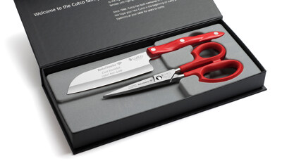 2 Products in Gift Box - 5" Petite Santoku, Super Shears,
