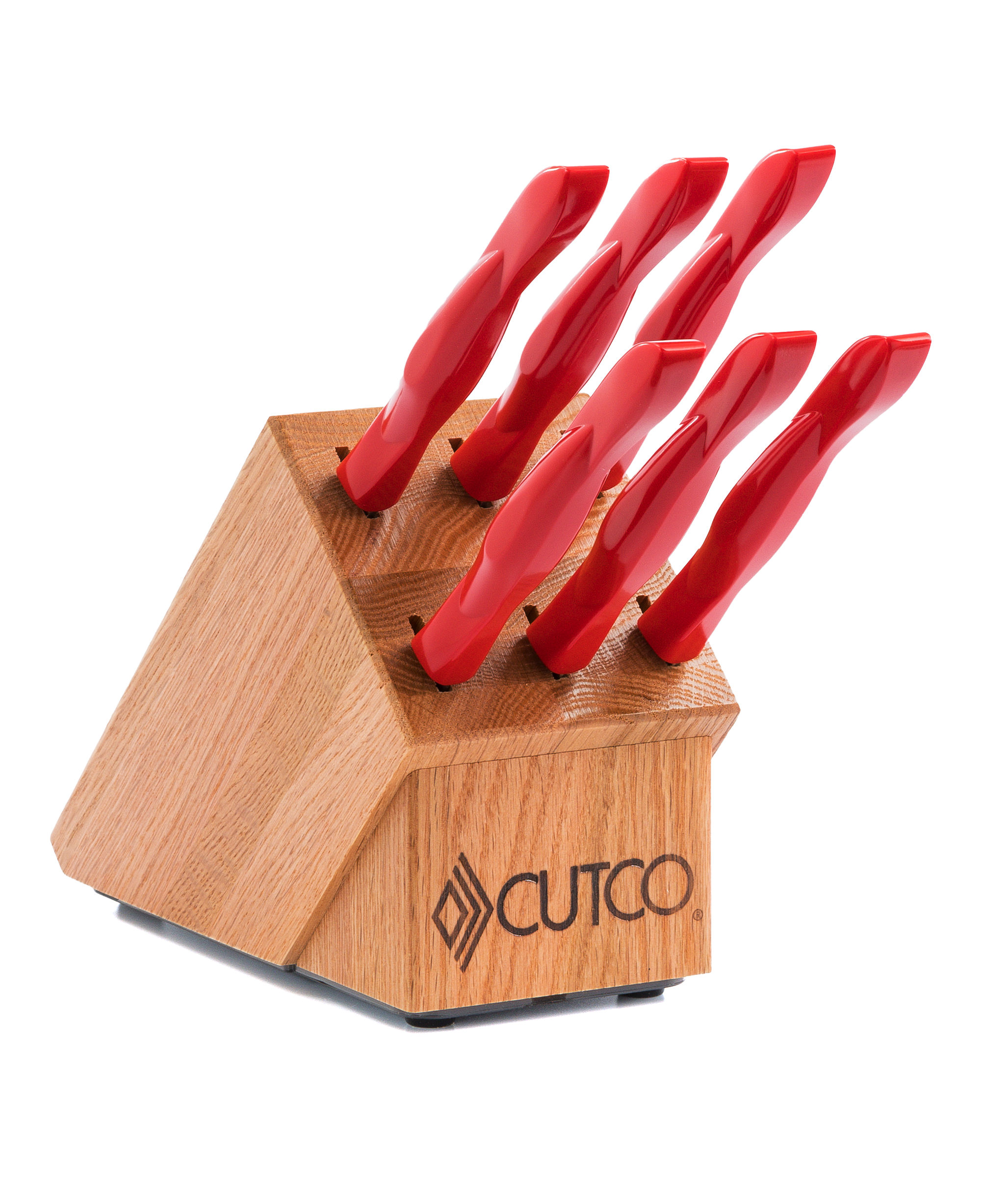 Cutco #1865 4-Pc. Table Knife Set in Gift Box (Red handle) : Industrial &  Scientific 