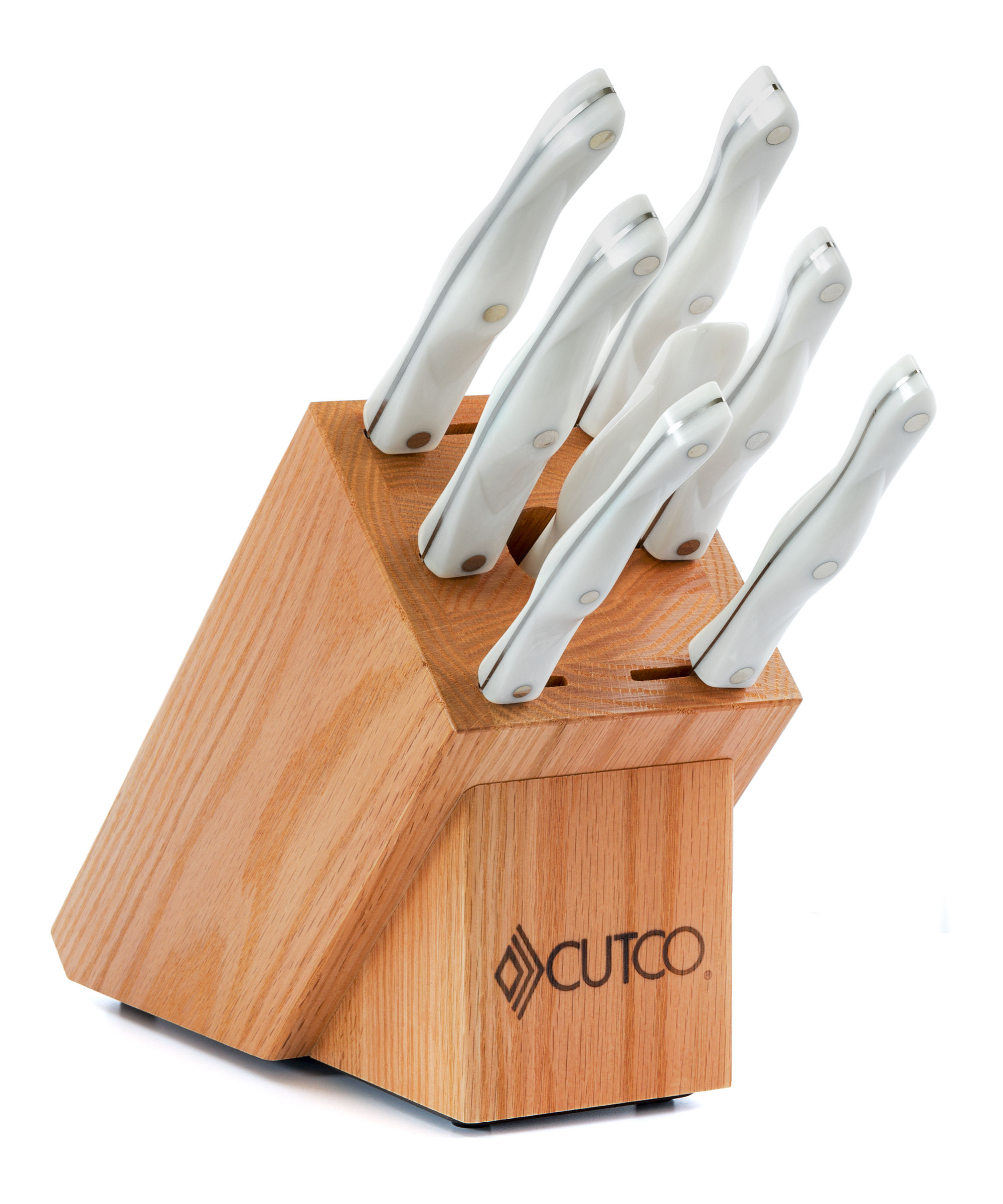 CUTCO Galley Knife Block Set 7 Slot Honey Oak - BLOCK ONLY - Made in the  USA