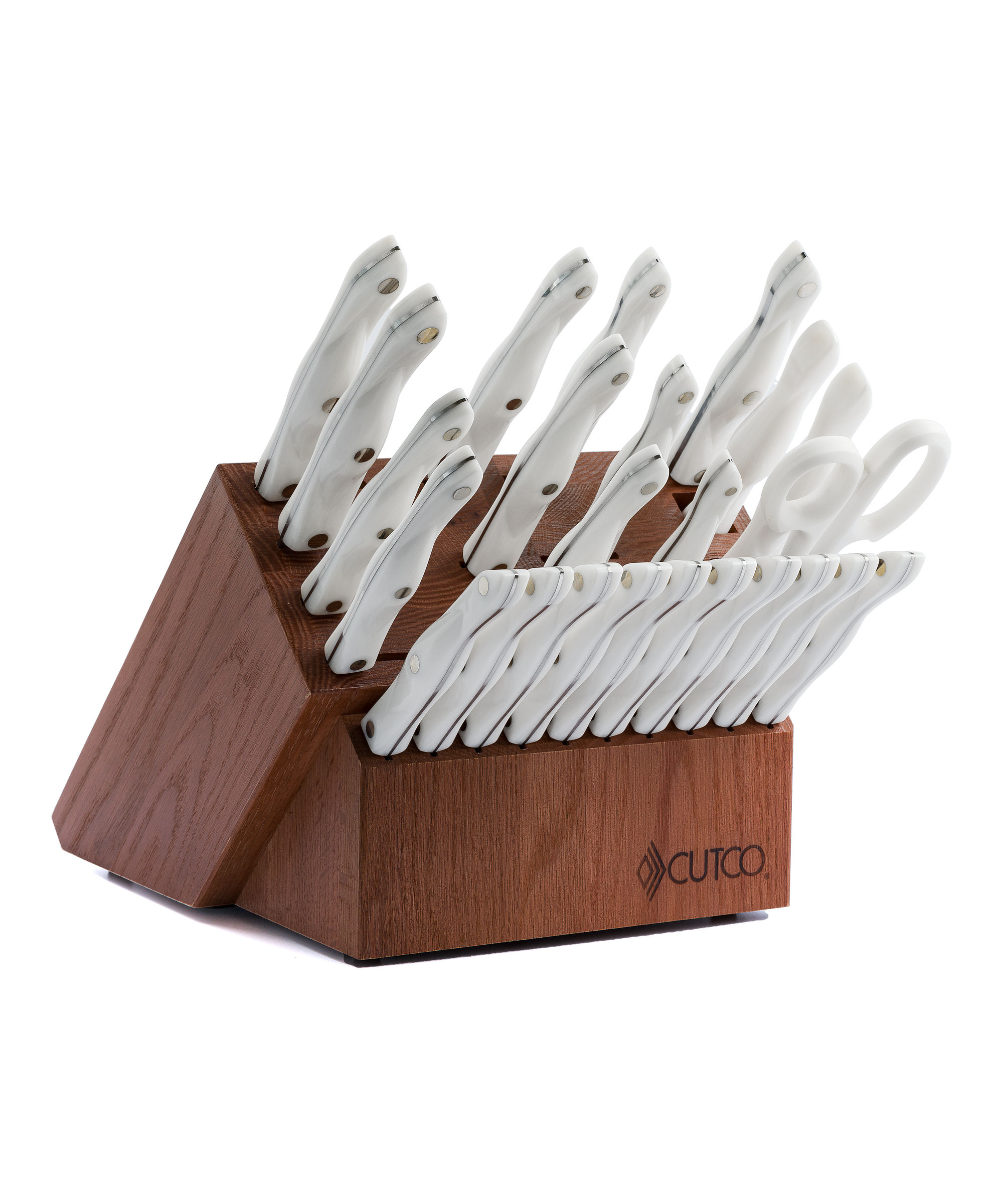 Santoku-Style Signature Set with Steak Knives with Block