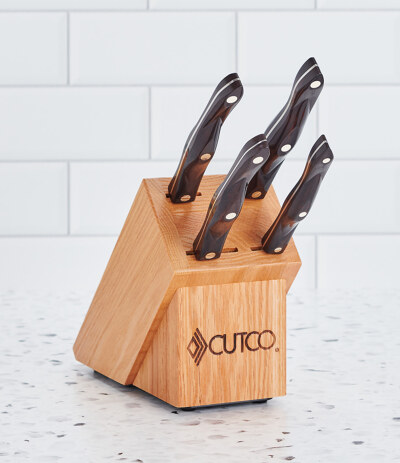 Cutco 24 Slot Signature Set Wood Knife Block 1652