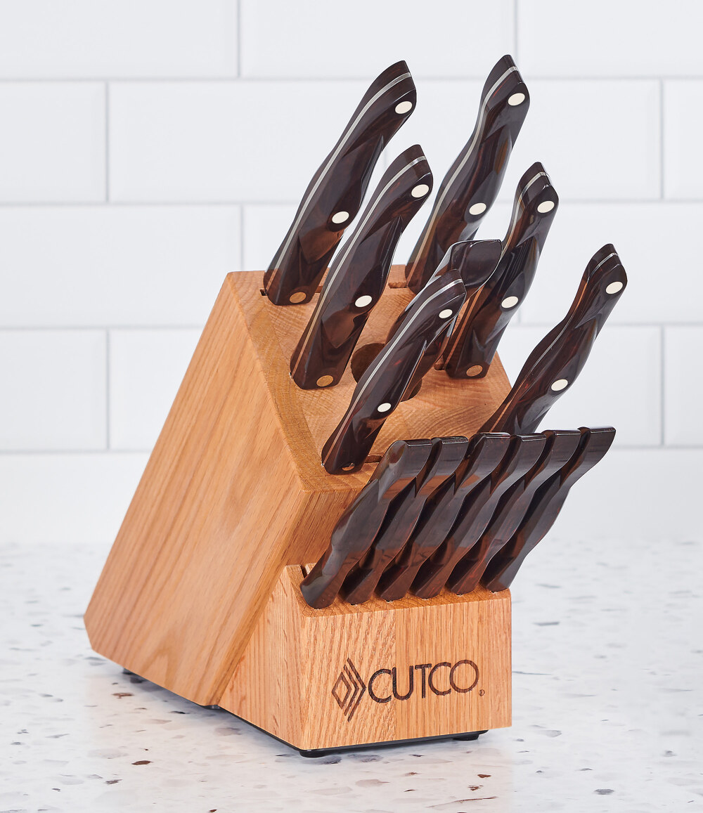 CUTCO Galley Knife Block Set 7 Slot Honey Oak - BLOCK ONLY - Made in the  USA