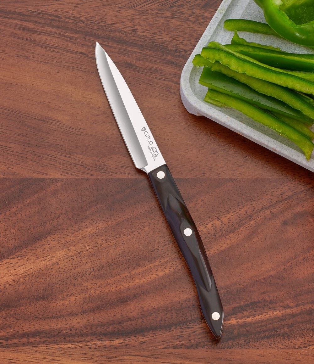 CUTCO Model 2120 White (Pearl) 4” Paring Knife with High Carbon Stainless  Straight Edge blade and 5.5” handle