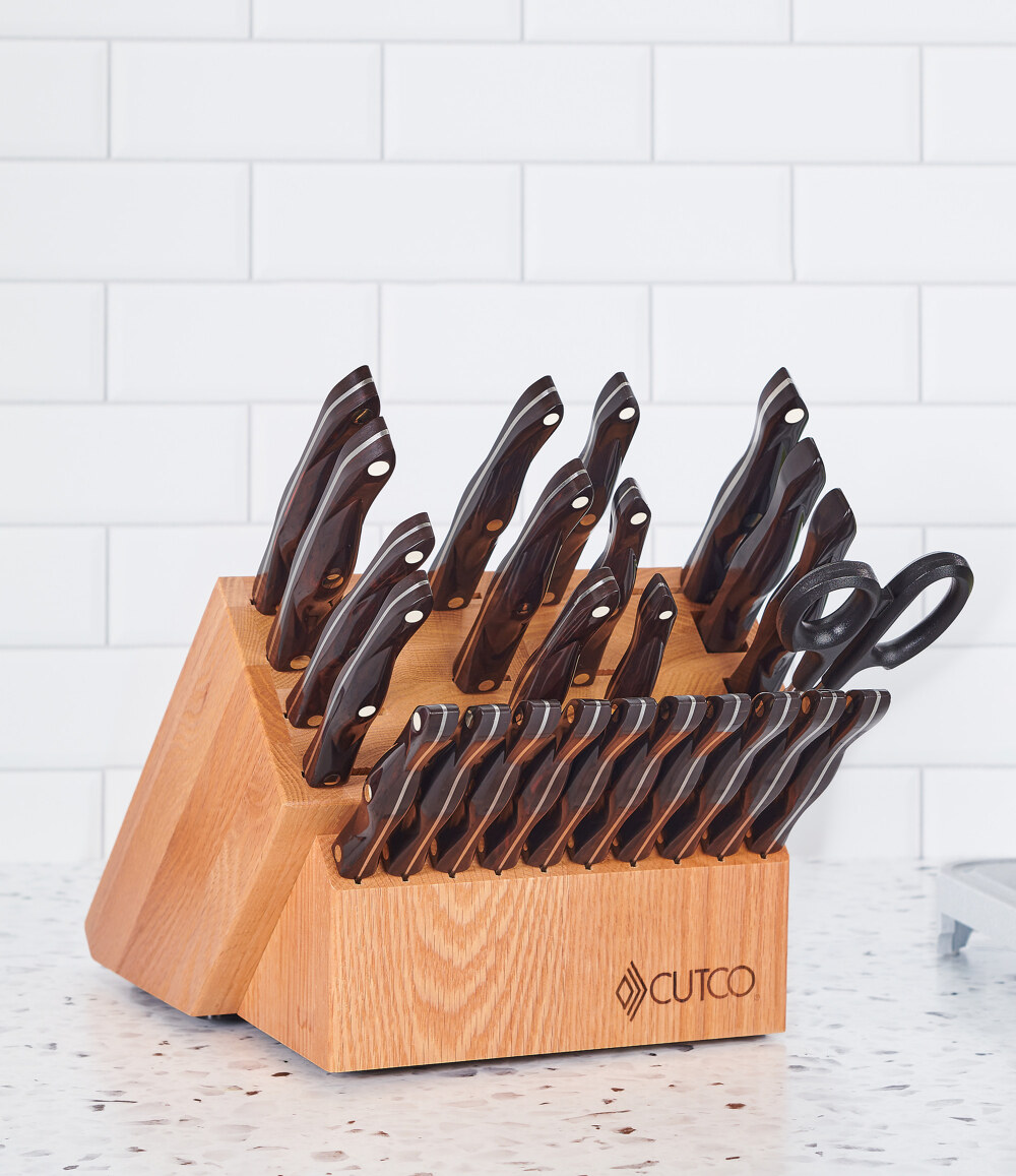 Santoku-Style Signature Set with Steak Knives with Block