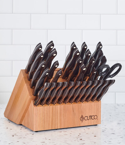 Black Lucite Kitchen Knife Set, 7 Knives – Collecto
