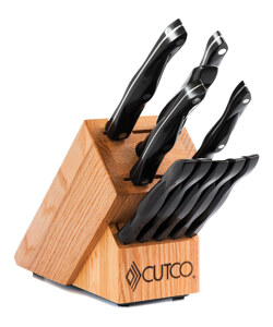 3 Cutco Knives, 24, 53, 1024, & 1 Fork 25 Brown Handles