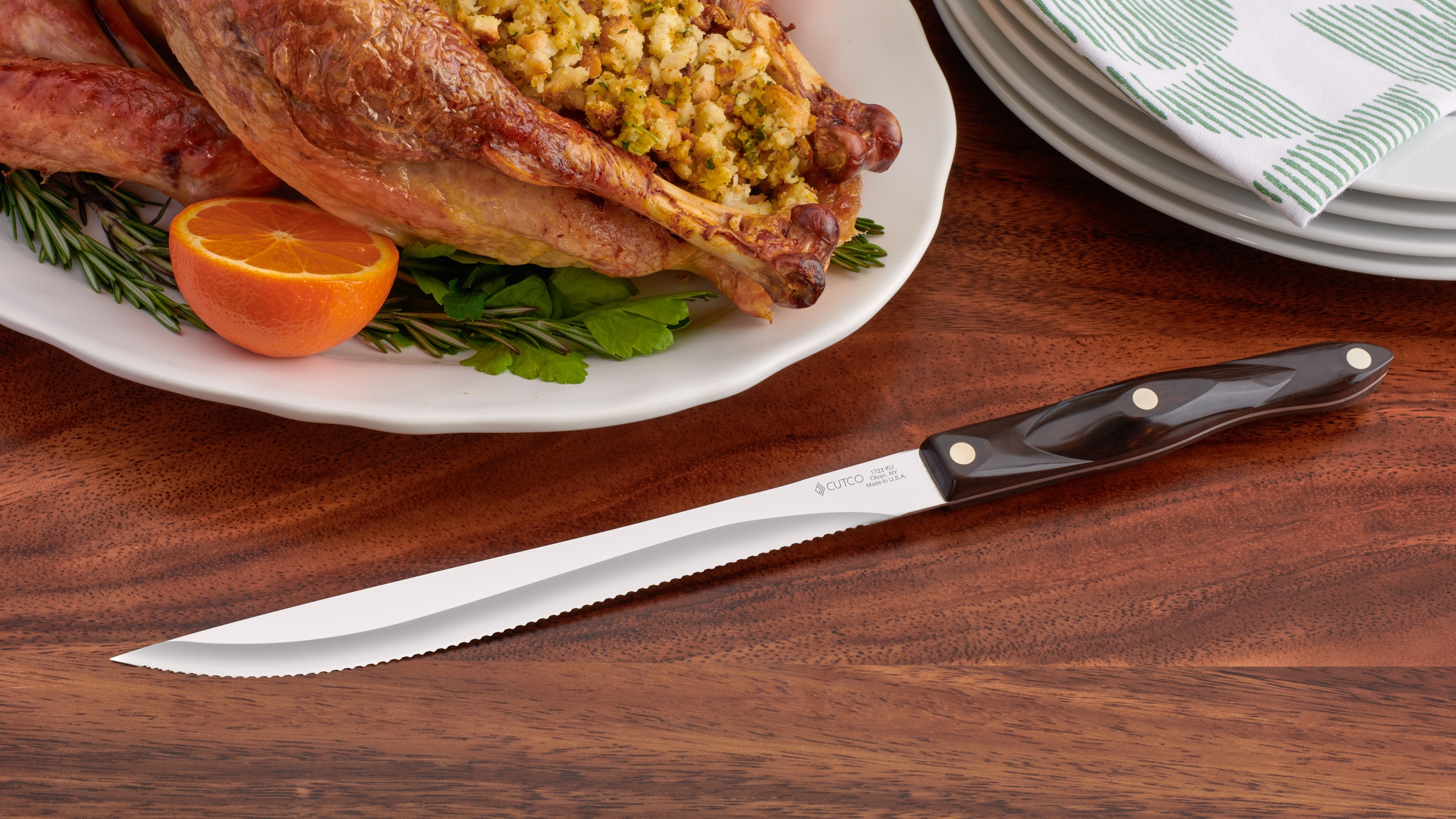 Cutco Brown Kitchen Carving Knives