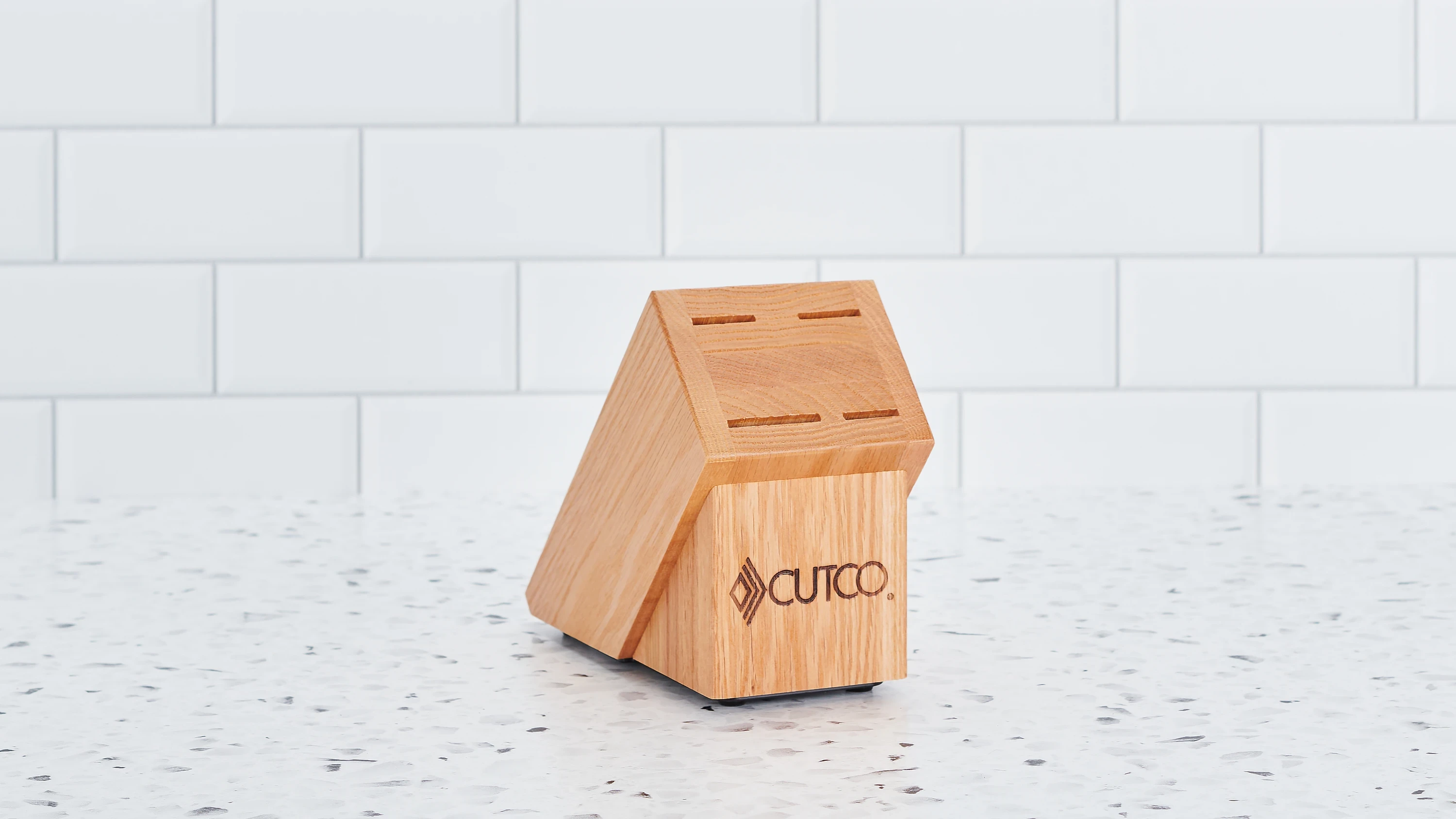 Cutco Studio + Set 4 Coltelli Con Ceppo - Finitura Rovere, Coltelli Da Cucina Professionali