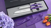 Purple Santoku-Style Cook's Combo
