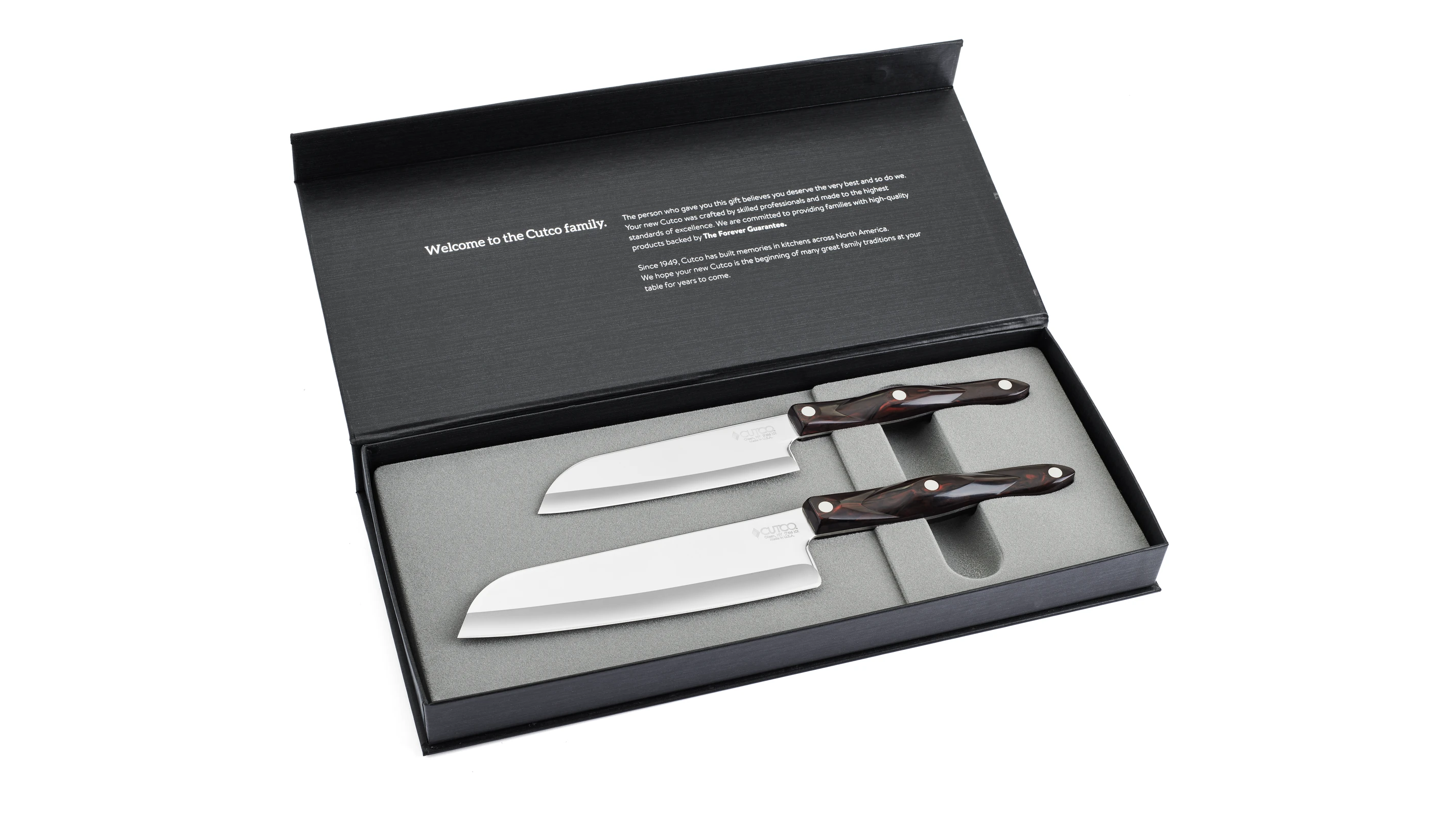 Our Table 2 Piece Stainless Steel Santoku Knife Set