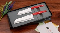 2-Pc. Santoku Knife Set In Gift Box