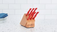6-Pc. Table Knife Set With Oak Block