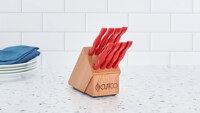 8-Pc. Table Knife Set With Oak Block