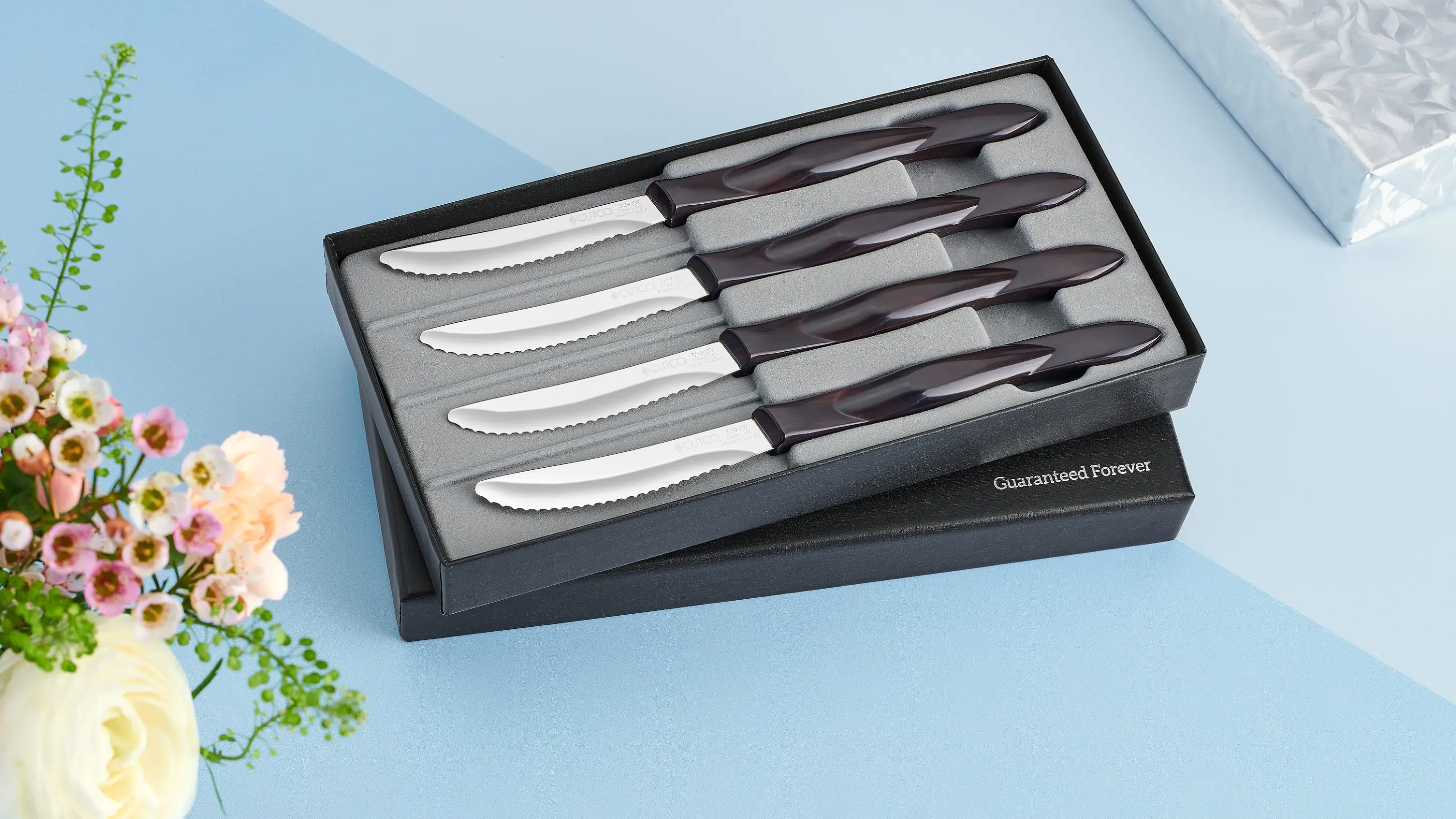 4-Pc. Table Knife Set; Color: Pearl