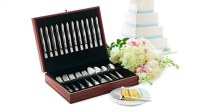 12 5-Pc. Stainless Place Settings w/FREE Storage Chest