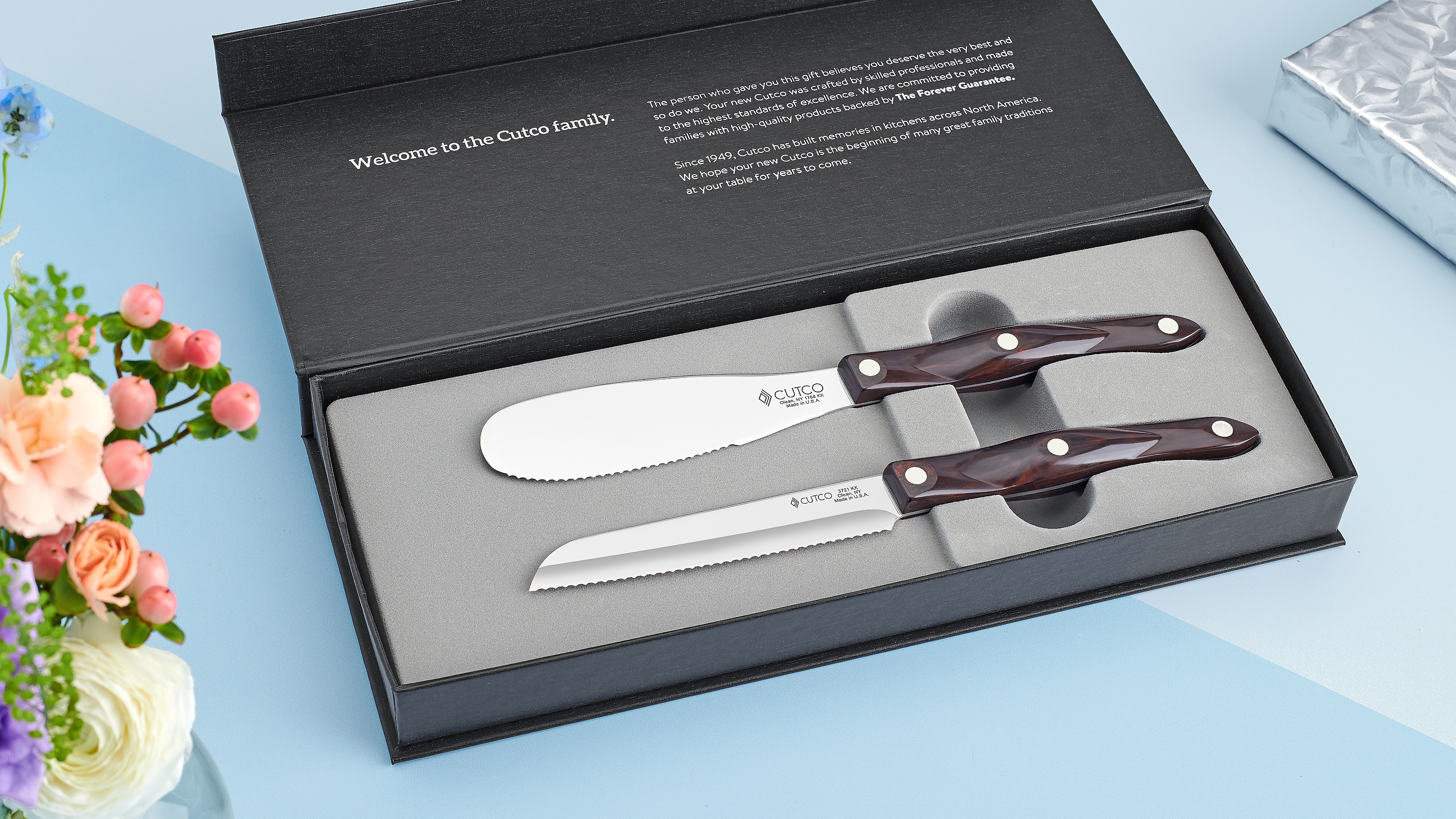 Santoku-Style Club Mates | 2 Pieces | Gift-Boxed Knife Sets by Cutco