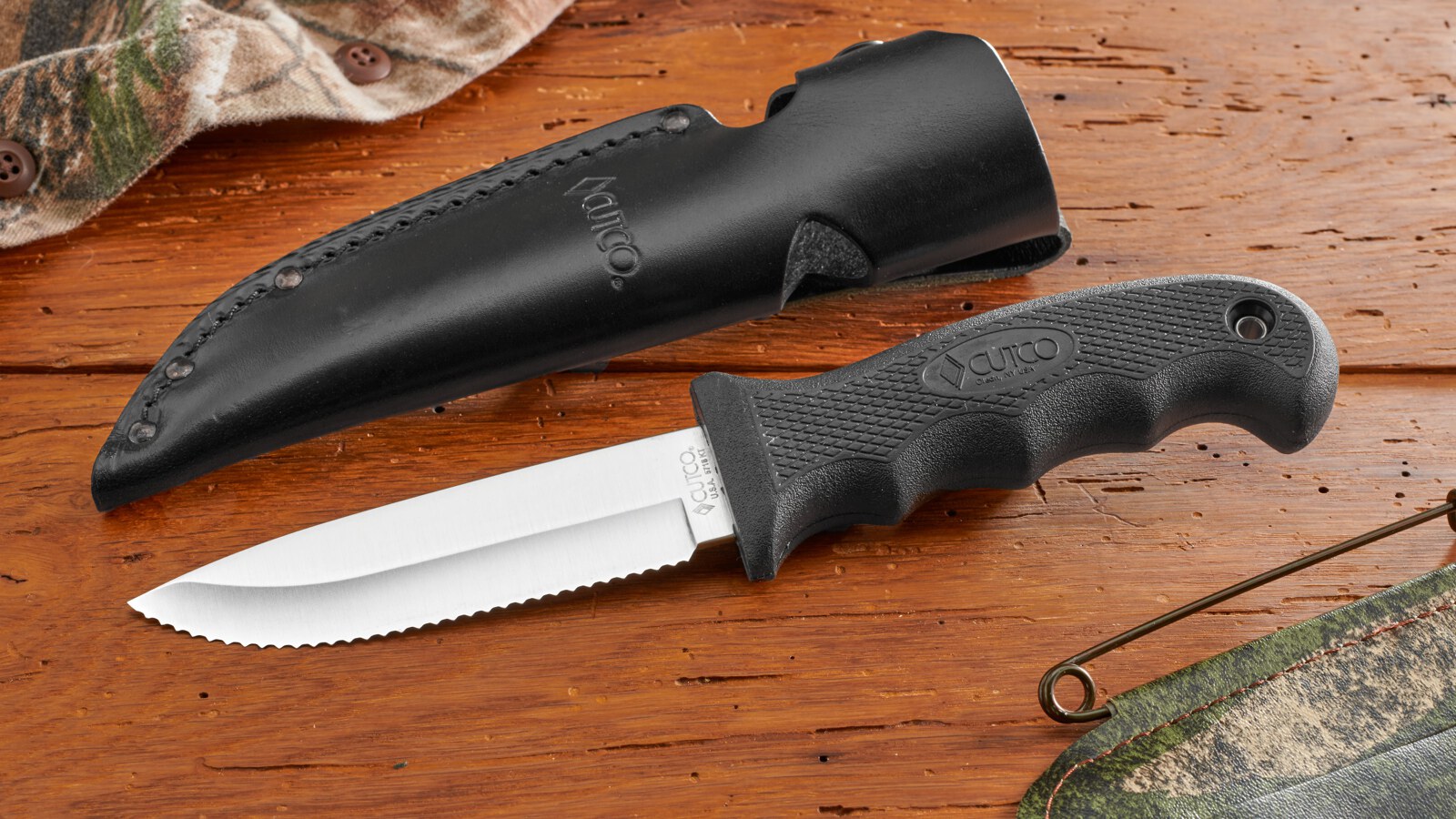 Drop Point Hunting Knife (Double-D® Edge)