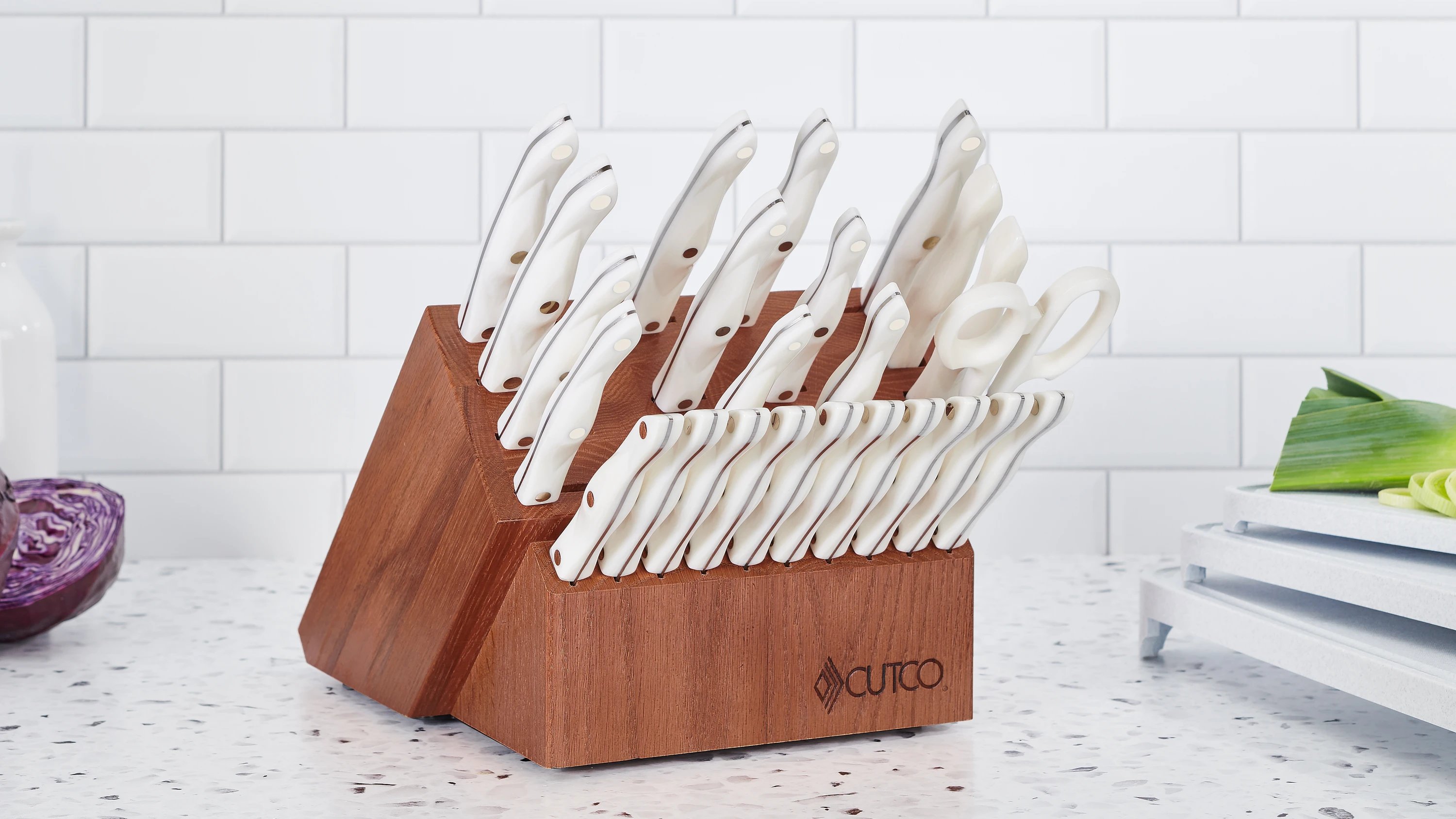 Santoku-Style Signature Set with Steak Knives with Block | 29