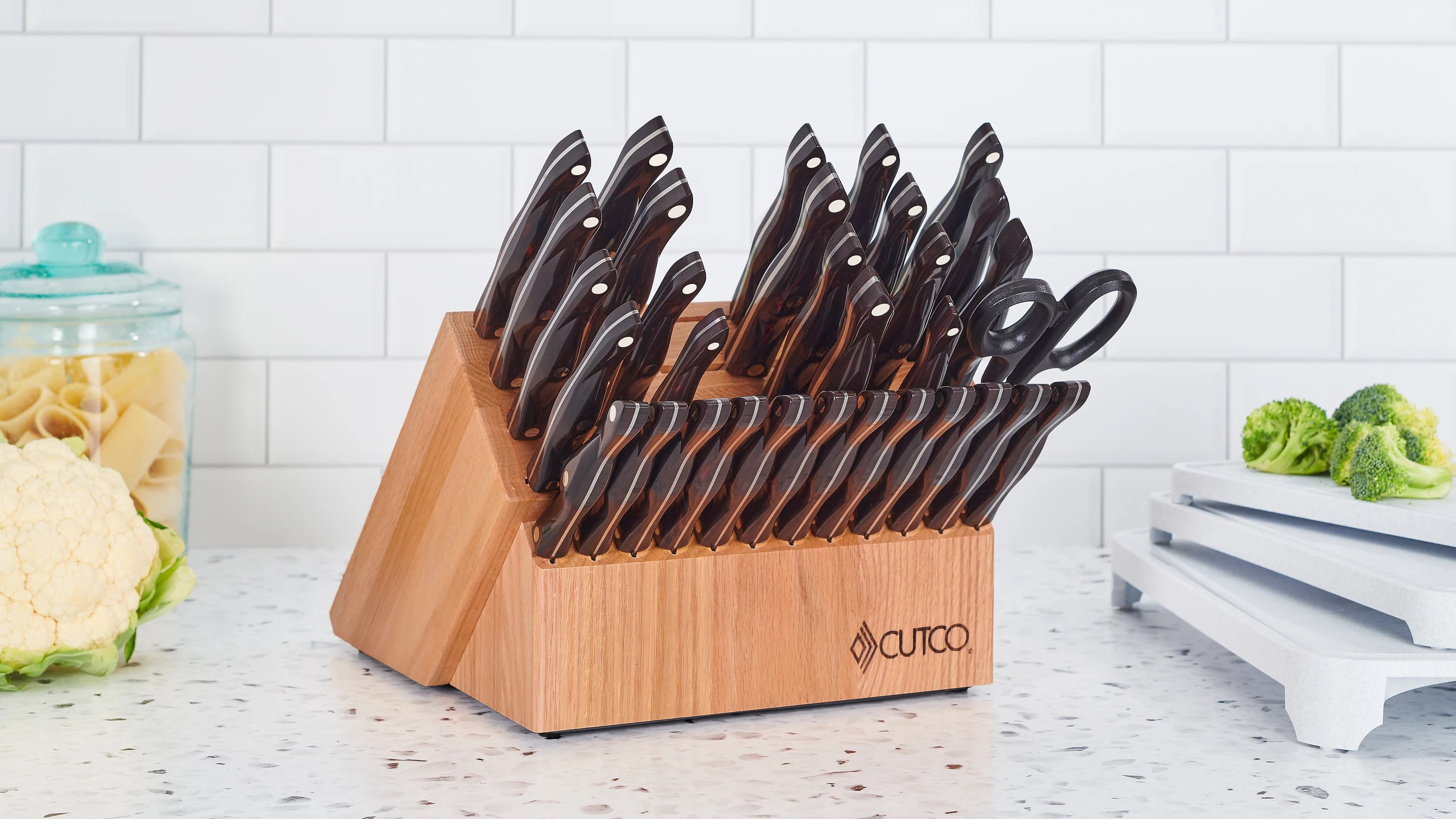 Ultimate Set with Steak Knives with Block | 37 Pieces | Knife Block Sets by  Cutco