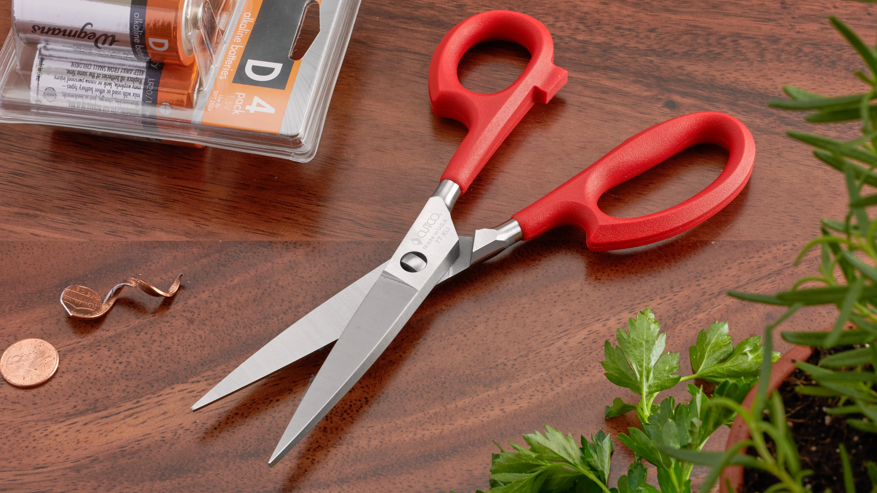 Cutco, Super Shears Scissors #77, Red Handle, Brand India