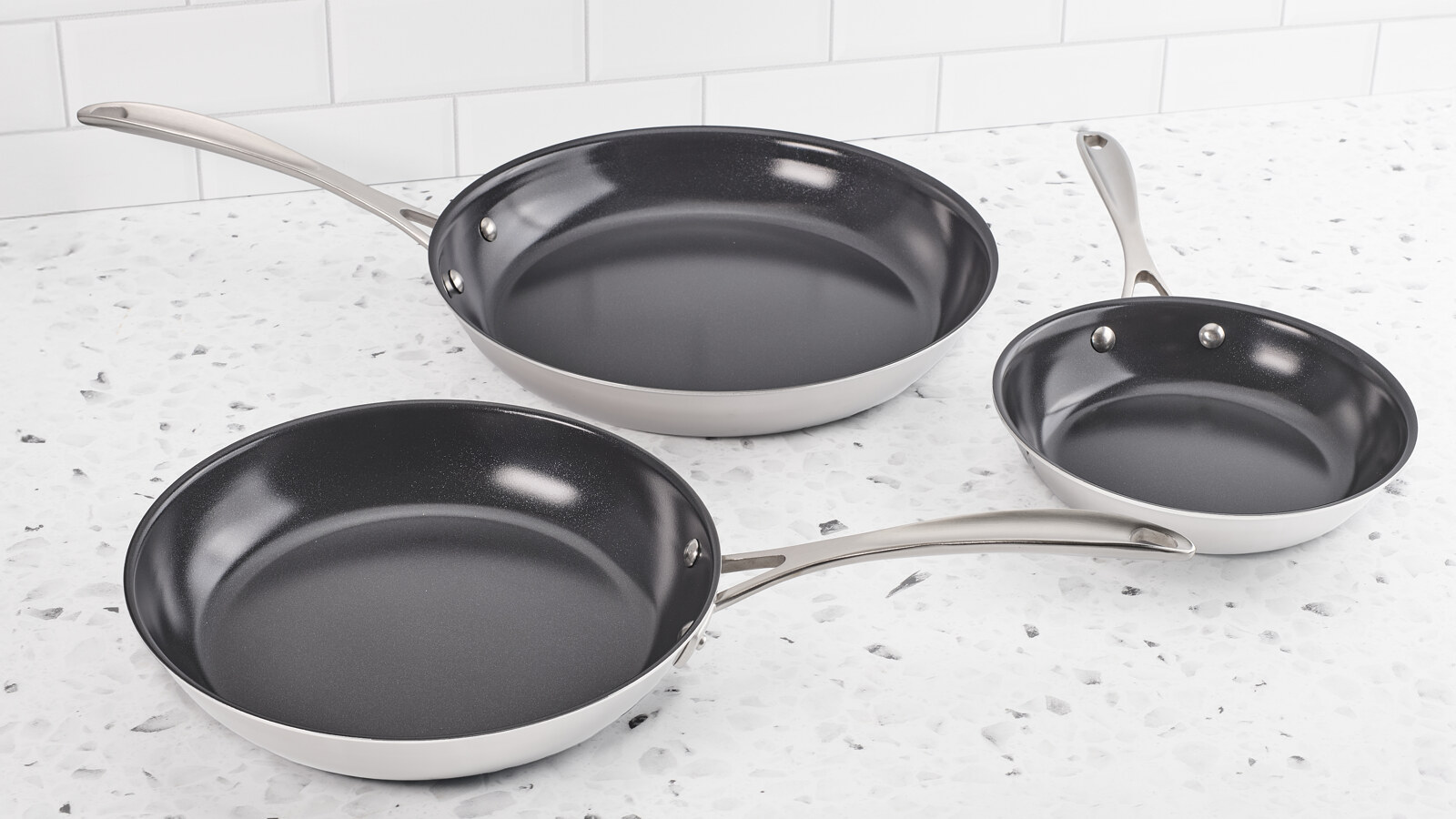 3-Piece Nonstick Fry Pan Set
