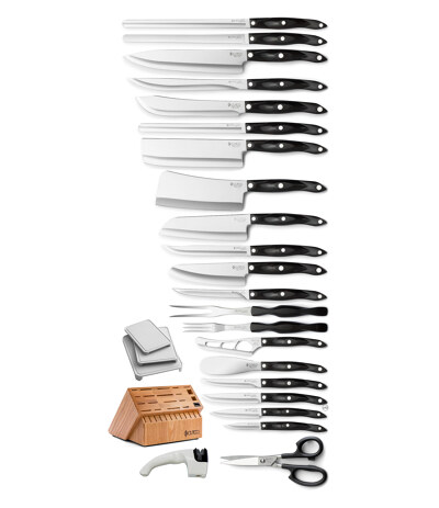 Ultimate Set with Steak Knives with Block 