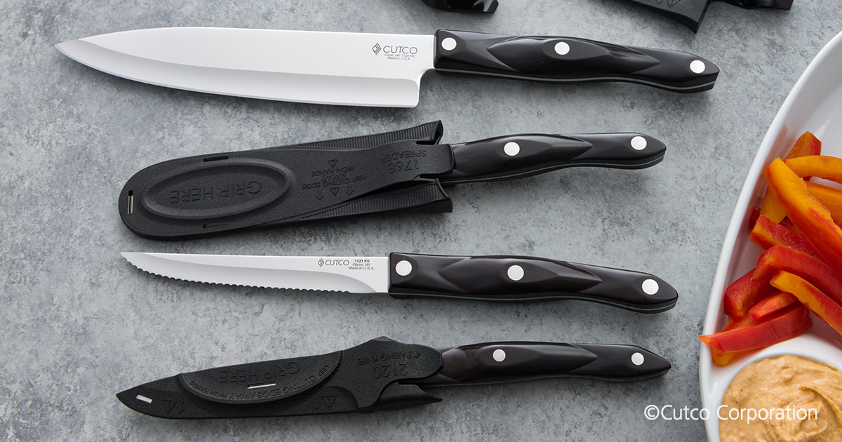 4-Pc. Knife & Sheath Set - Pearl Handle