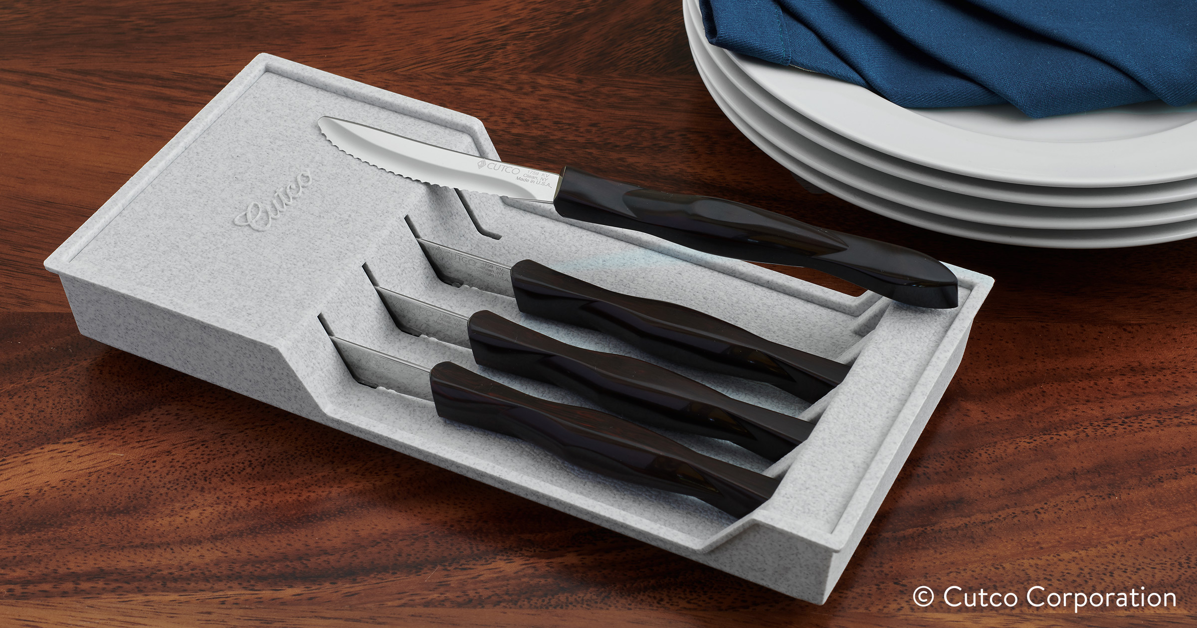 4Pc. Table Knife Set with Tray Knife Sets by Cutco