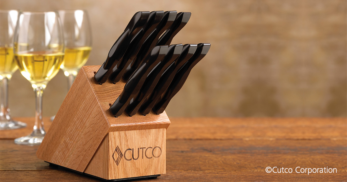 8Pc. Table Knife Set with Block Knife Block Sets by Cutco