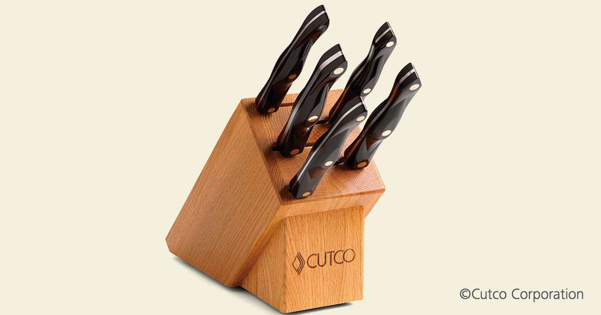 Gourmet Set Block (5Slot) Wood Knife Storage by Cutco