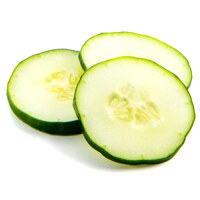 Slice cucumbers