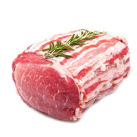 Trim fat from beef