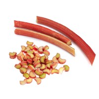 Slice rhubarb