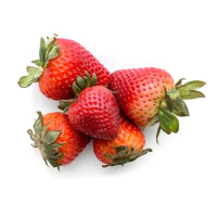 Hull, stem and garnish strawberries